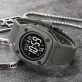 Чоловічий спортивний годинник Skmei 2160GY Grey з електронним циферблатом та підсвічуванням