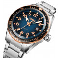 Чоловічий годинник Skmei 9232SRGBU Rose Gold-Blue зі сталевим браслетом та мінеральним склом