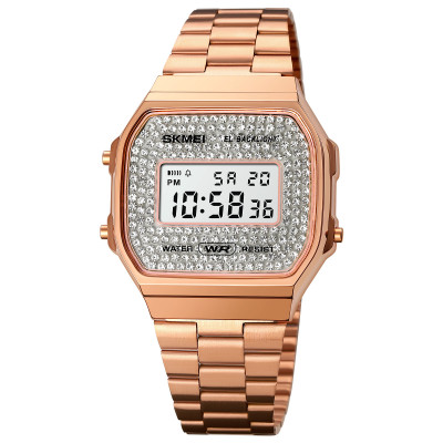 Жіночий годинник Skmei 1808RG Rose Gold у кольорі рожеве золото з електронним циферблатом