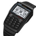 Чоловічий електронний годинник Skmei 2255BK Black зі спортивними функціями та калькулятором