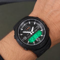 Чоловічий спортивний годинник Skmei 1655BKWT Black-White з комбінованим циферблатом та підсвічуванням