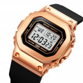 Жіночий спортивний годинник Skmei 1796RGBK Rose Gold з електронним циферблатом та будильником