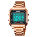 Чоловічий годинник Skmei 2149RG Rose Gold електронний з підсвічуванням у кольорі рожеве золото