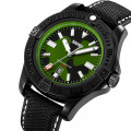 Чоловічий наручний годинник Skmei 9339CMGN Camo Green з камуфляжним циферблатом та нейлоновим ремінцем
