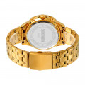Чоловічий годинник Skmei 9335GDGY Gold-Grey з хронографом та календарем, золотистий браслет
