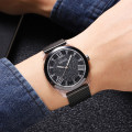 Жіночий класичний годинник Skmei 2278BK Black з мінеральним склом та сталевим браслетом