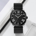 Жіночий класичний годинник Skmei 2278BK Black з мінеральним склом та сталевим браслетом