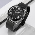 Жіночий класичний годинник Skmei 2278BK Black з мінеральним склом та сталевим браслетом