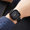 Чоловічий годинник Skmei 2182BKSI Black-Silver з календарем та секундоміром