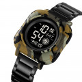 Чоловічий годинник Skmei 2131CMGN Camo Green з електронним циферблатом та камуфляжним корпусом