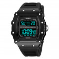 Чоловічий годинник Skmei 2296MTBKBK Matte Black спортивний з електронним циферблатом та підсвічуванням