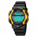 Чоловічий спортивний годинник Skmei 2153BKYL Black-Yellow з електронним циферблатом та підсвічуванням