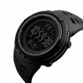 Чоловічий спортивний годинник Skmei 1251 All Black з електронним циферблатом та водозахистом 5 ATM