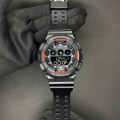 Чоловічий спортивний годинник Skmei 1857RD Black-Red з електронним циферблатом та підсвічуванням