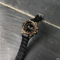 Чоловічий спортивний годинник Sanda 739 Black-Gold з комбінованим циферблатом та підсвічуванням