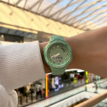 Спортивний жіночий годинник Sanda 6005 Green з комбінованим циферблатом та підсвічуванням