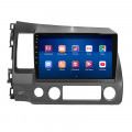 Штатная магнитола Lesko для Honda Civic VIII 2005-2009 экран 10" 4/32Gb 4G Wi-Fi GPS Top