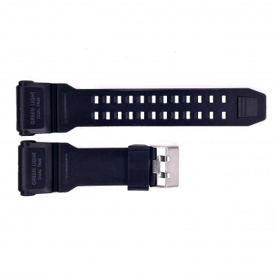 Ремінець для годинника Skmei 1965BK Black чорний каучуковий 26.5 см