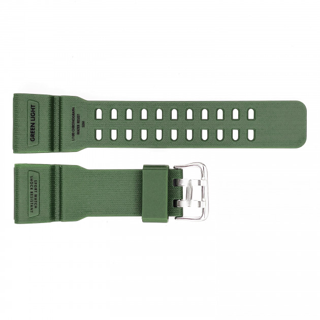Ремінець для годинника Skmei 1283/1277/1384AG Army Green каучуковий зелений (1051-0528)