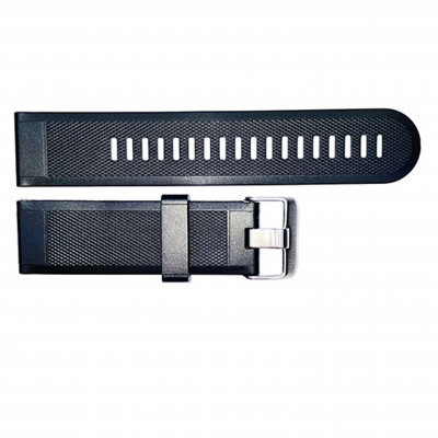 Ремінець для годинника Skmei 1508BK Black 22 мм каучуковий чорний (SKU: 1051-0547)