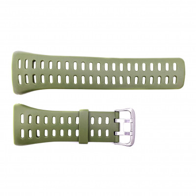 Ремінець для годинника Skmei 1251/1250/1360/1167 Army Green зелений каучуковий 25 см