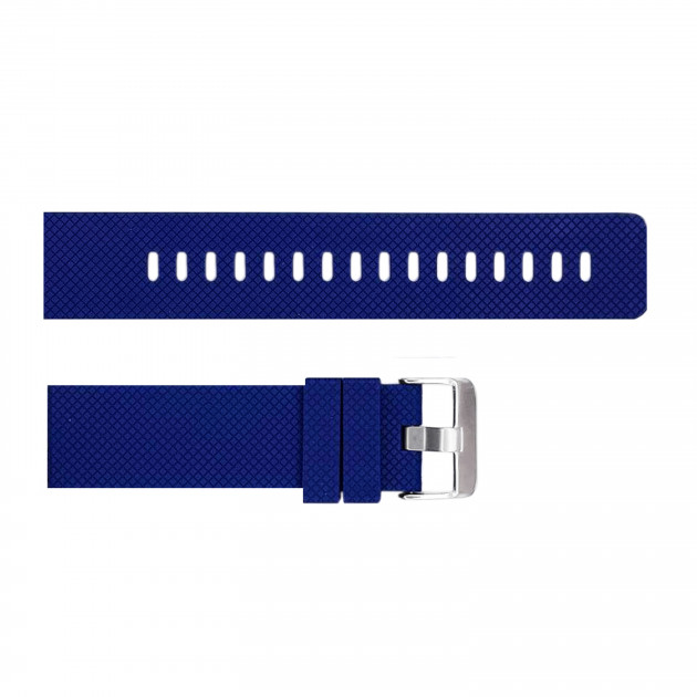 Ремінець Skmei для годинників 1416/1418/1426/1866 Blue-Black 22 мм каучуковий (1051-0656)