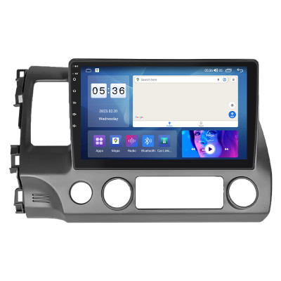 Штатная магнитола Lesko для Honda Civic VIII Рестайлинг 2008-2012 экран 10" 2/32Gb CarPlay 4G Wi-Fi GPS Prime