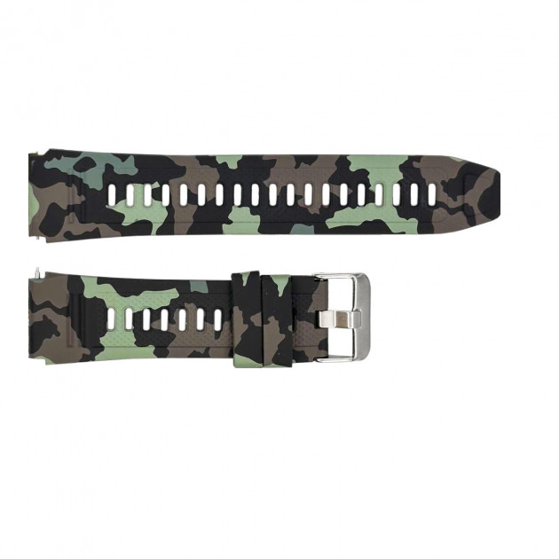 Ремінець для смарт годинника Modfit Combat Camo Green силіконовий камуфляж 21.1 см
