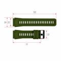 Ремінець для смарт годинника Modfit Ranger Army Green, силіконовий, зелений (1051-0727)