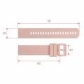 Ремінець для смарт годинника Modfit Zoopex Pink (1051-0699) рожевий силіконовий