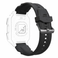 Ремінець для смарт годинника Modfit Warrior Black, чорний силіконовий браслет, 20.3 см
