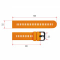 Ремінець для смарт годинника Modfit Base T2 Orange (1051-0718) силіконовий помаранчевий