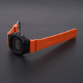 Ремінець для годинника Casio G-Shock DW-6900 Orange BK помаранчевий поліуретановий 20.4 см