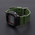 Ремінець Casio accessories для G-Shock DW-6900 Army Green BK поліуретановий зелений 20.4 см
