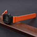 Ремінець для Casio G-Shock DW-6900 Orange SI помаранчевий поліуретановий (SKU 1051-0824)