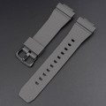 Ремінець для Casio G-Shock GM-2100 B Gray BK сірий поліуретановий (1051-0855)