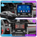 Штатная магнитола Lesko для Honda Civic X 2015-2021 экран 9" 4/64Gb 4G Wi-Fi GPS Top