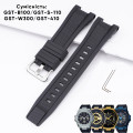 Ремінець для Casio G-Shock GST-W300 Blue SI полімерний синій (1051-0938)