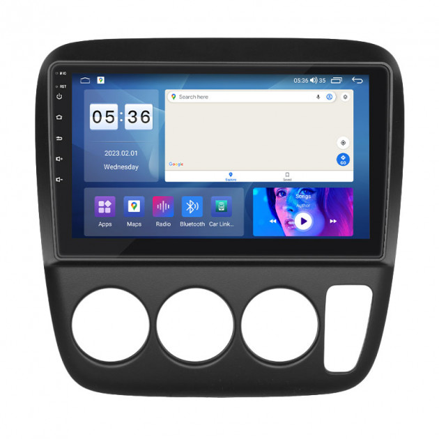 Штатная магнитола Lesko для Honda CR-V I 1995-1999 экран 9" 2/32Gb CarPlay 4G Wi-Fi GPS Prime