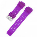 Ремінець для Casio G-Shock GW-9400 Transl Purple SI напівпрозорий фіолетовий полімер