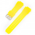 Ремінець для Casio G-Shock GW-9400 Yellow SI полімерний напівпрозорий жовтий (1051-0977)