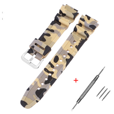 Ремінець для годинників Casio G-Shock AQ-S800 / AE-1200 Camo Beige SL, полімерний, бежевий камуфляж
