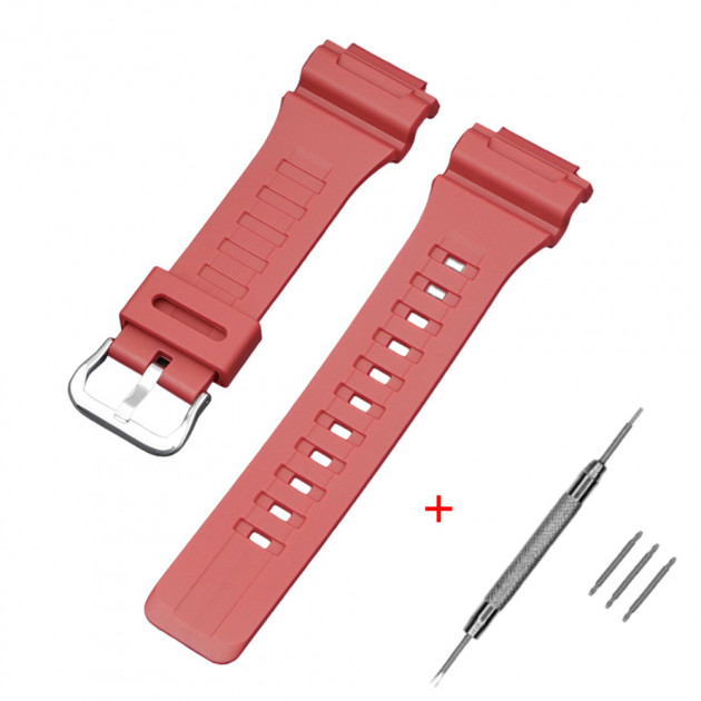Ремінець Casio accessories для AE-1000W Red SI червоний поліуретановий 21.5 см