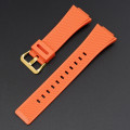 Ремінець для Casio G-Shock GA-100/110/120/700 Orange GD полімерний помаранчевий (1051-1109)
