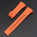 Ремінець для Casio G-Shock GA-100/110 Orange BK помаранчевий полімерний (1051-1100)