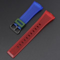Ремінець Casio accessories для G-Shock GA-100/110 Transl-Red-Blue BK напівпрозорий полімерний