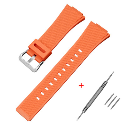 Ремінець для Casio G-Shock GA-100/110 Orange SI полімерний помаранчевий 21,3 см