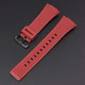 Ремінець для Casio G-Shock GA-100/110 Red BK червоний полімерний 21.3 см (1051-1099)
