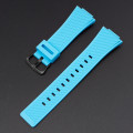 Ремінець для годинника Casio G-Shock GA-100/110 Light Blue BK блакитний полімерний