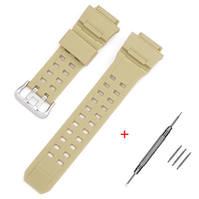 Ремінець Casio accessories для G-Shock GW-9400/9300 Beige SI бежевий полімерний 21.5 см